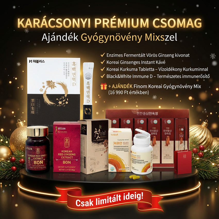Karácsonyi Prémium Csomag ajándék Gyógynövény Mixszel