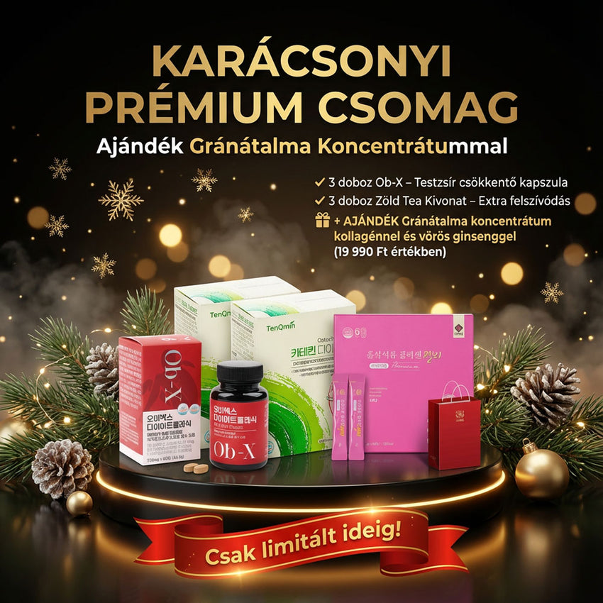 Karácsonyi Prémium Csomag ajándék Gránátalma Koncentrátummal