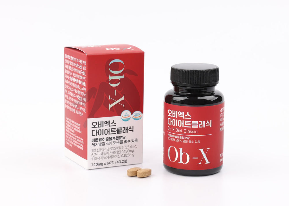Ob-X - Korean Body Fat Percentage Reducer Tablets 60pcs