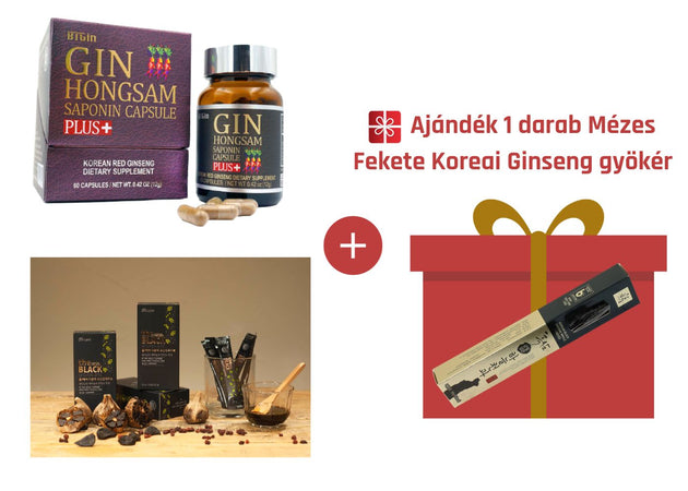 FÉRFI Prémium Ginseng csomag ajándék mézes gyökérrel