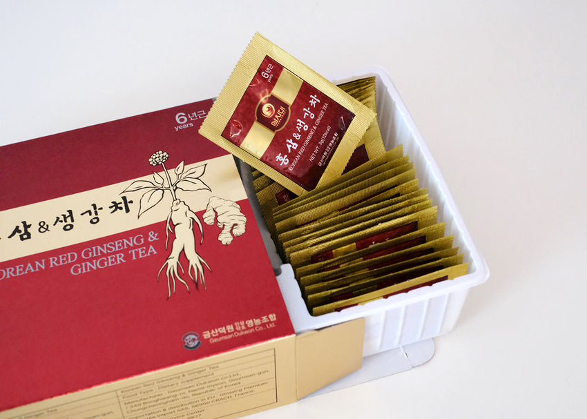 Koreai Vörös Ginseng és Gyömbér Tea (50db tasak)