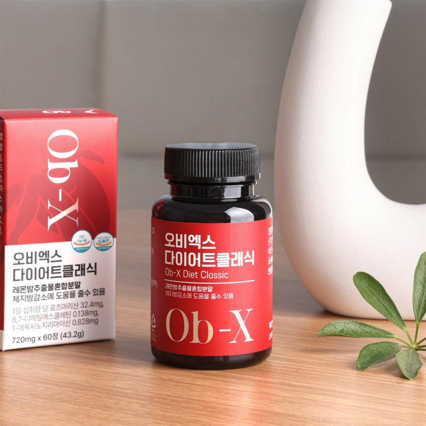Ob-X Diet Classic doboz és üveg asztalon